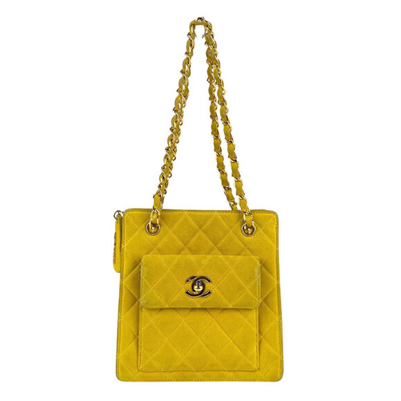 CHANEL Handbags - CHANEL Yellow Shoulder Bag